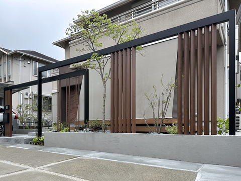 施工事例写真|ファサード・ガーデン|プラスG|加古川市|Y様邸