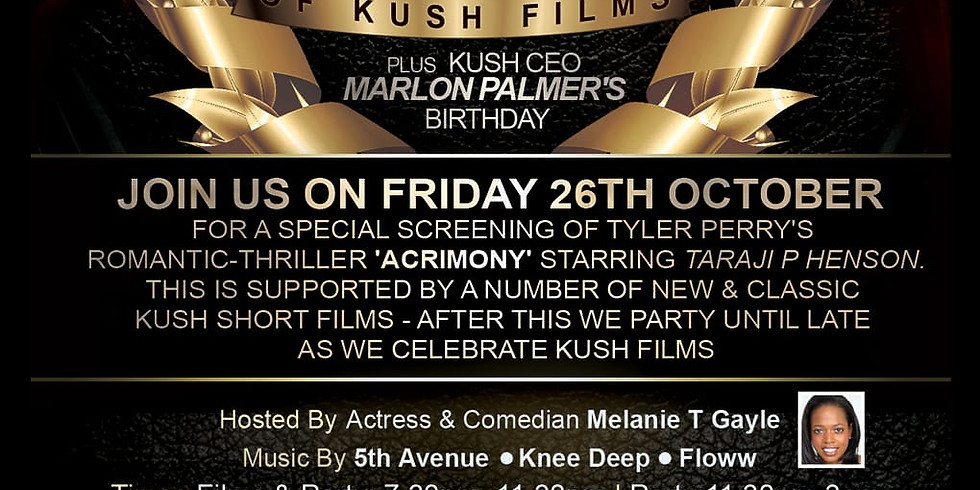 Kush Films 20 year Celebration and Film Screening