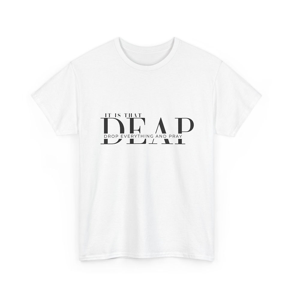 Thumbnail: T‑Shirt — "Is That Dead?" Minimal Typography Tee (White)