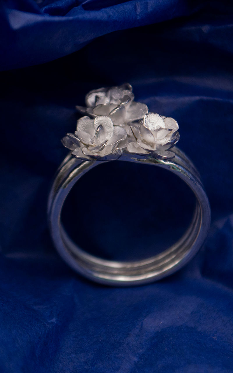 Thumbnail: Flowering Ring Size P 1/2 /US 7 3/4