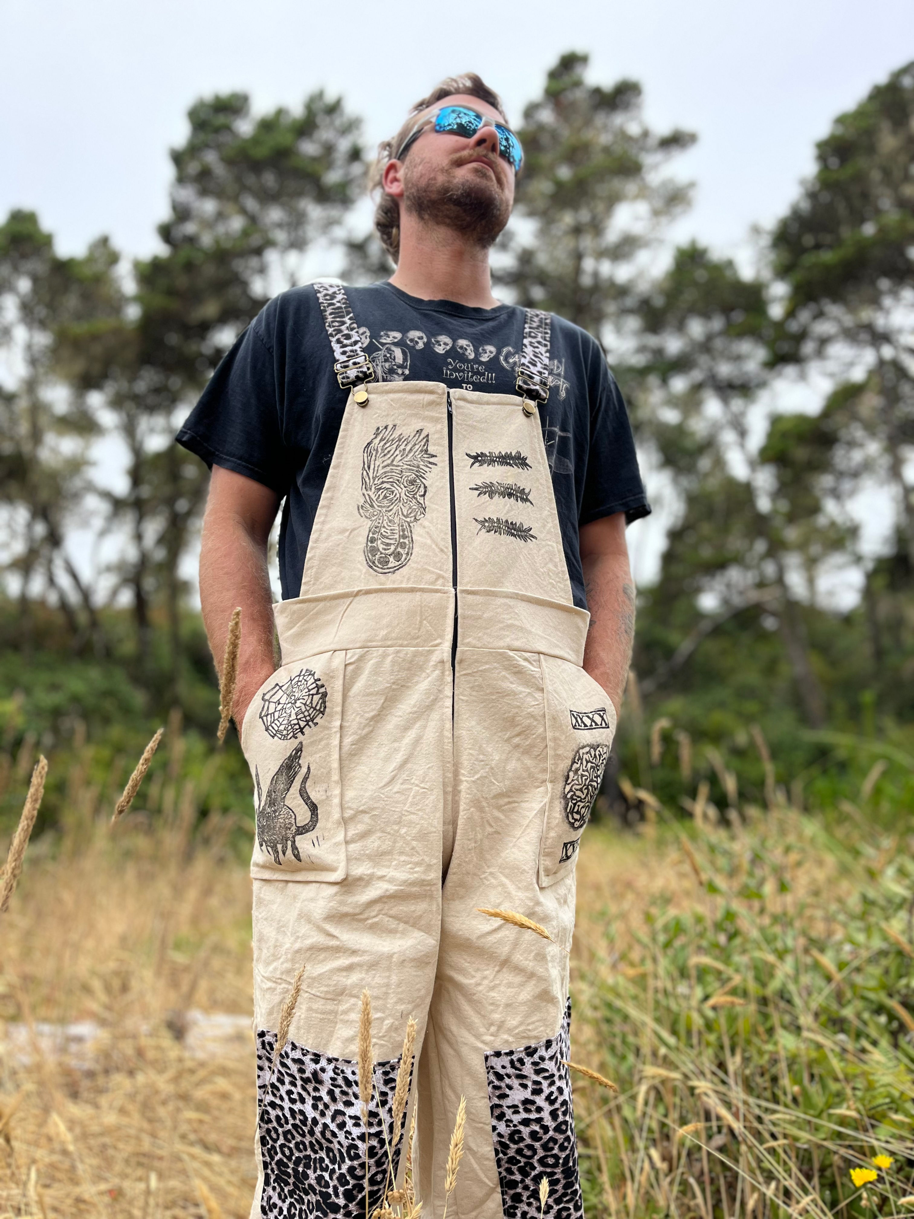 cotton canvas overalls size L/XL