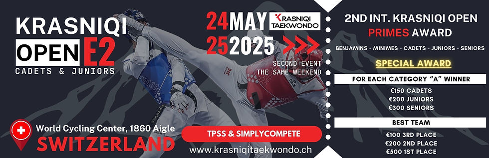 2nd International Taekwondo Krasniqi Open