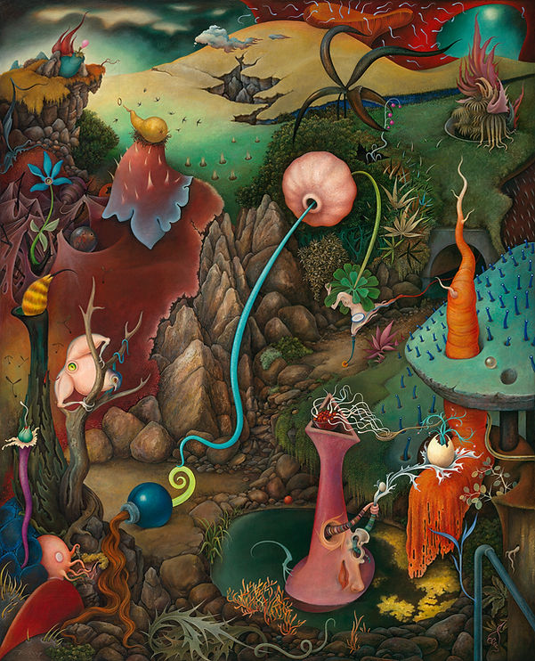 "Coincidence or not?" Tempera and oil on panel.