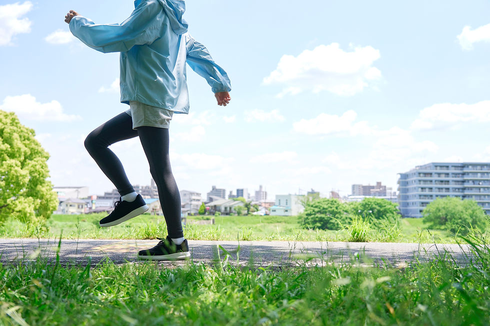 運動してる女性