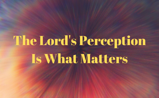 The Lord's Perception Is What Matters