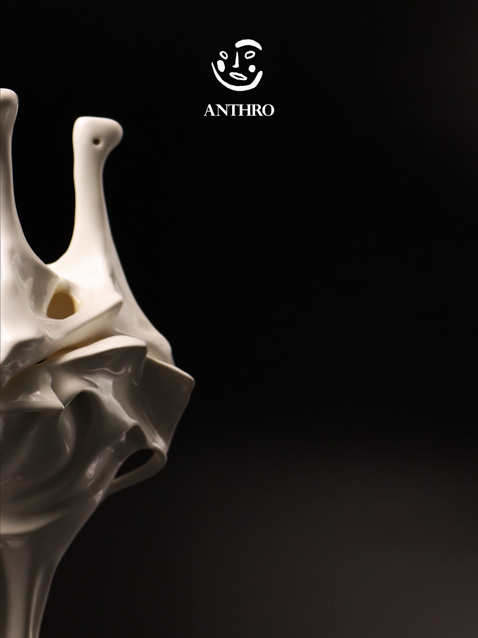 Thumbnail: Ceramic Incense Burner "Ascending in Flight" | White