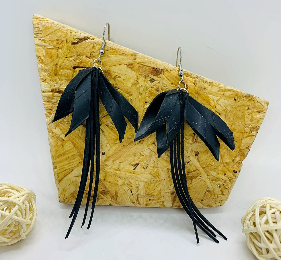Miniature : Les boucles d'oreilles upcyclées Soraya 