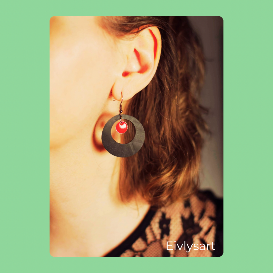 Les boucles d'oreilles upcyclées Felon