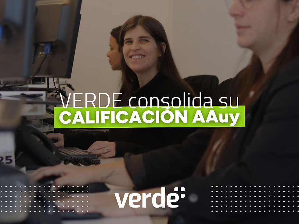 VERDE consolida su calificación AAuy en la evaluación financiera