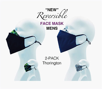 'NEW' Mens Bamboo/Cotton Masks Packed 2 Thorington