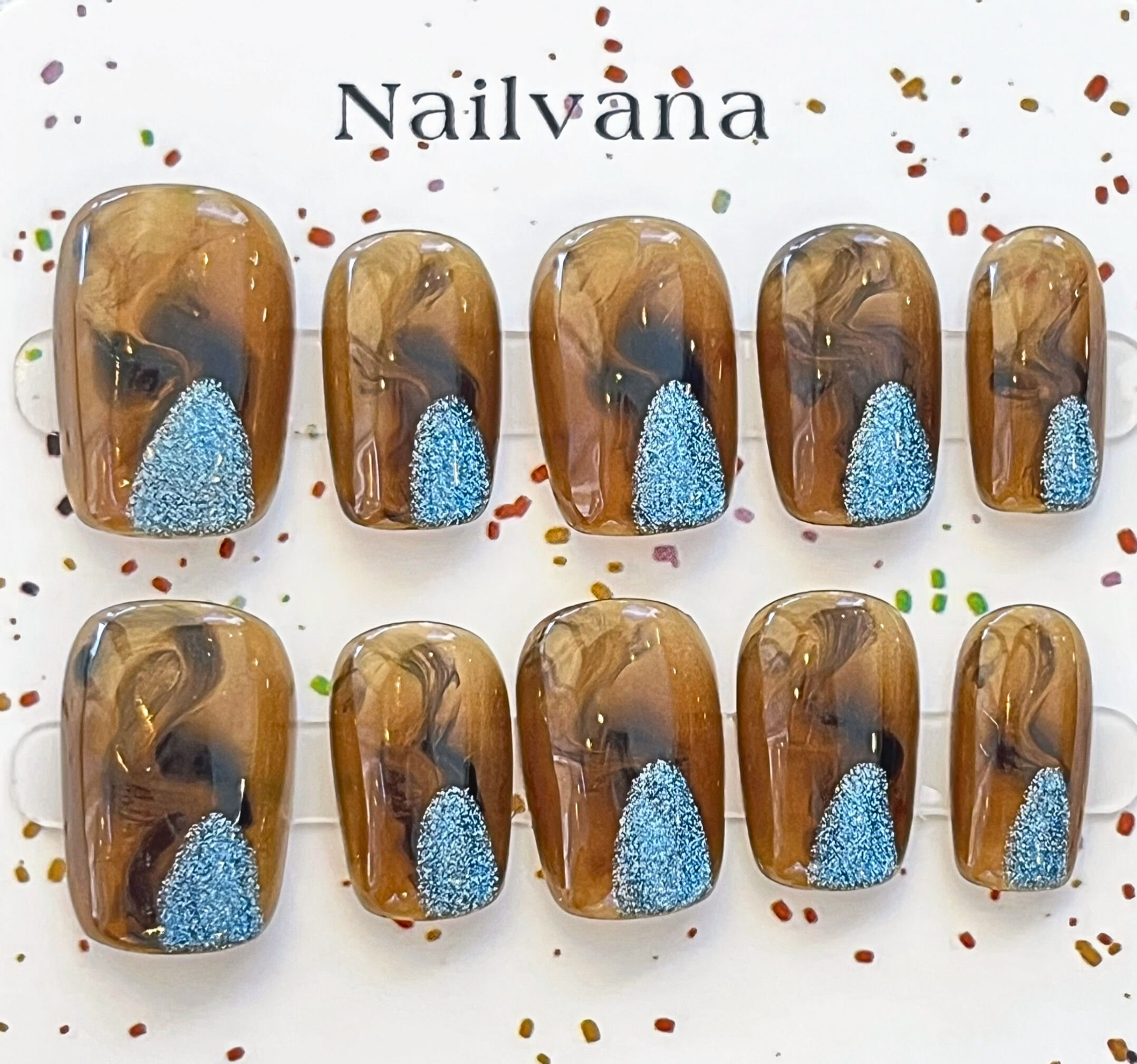 Nailvana Handmade Autumn Nails Product Display