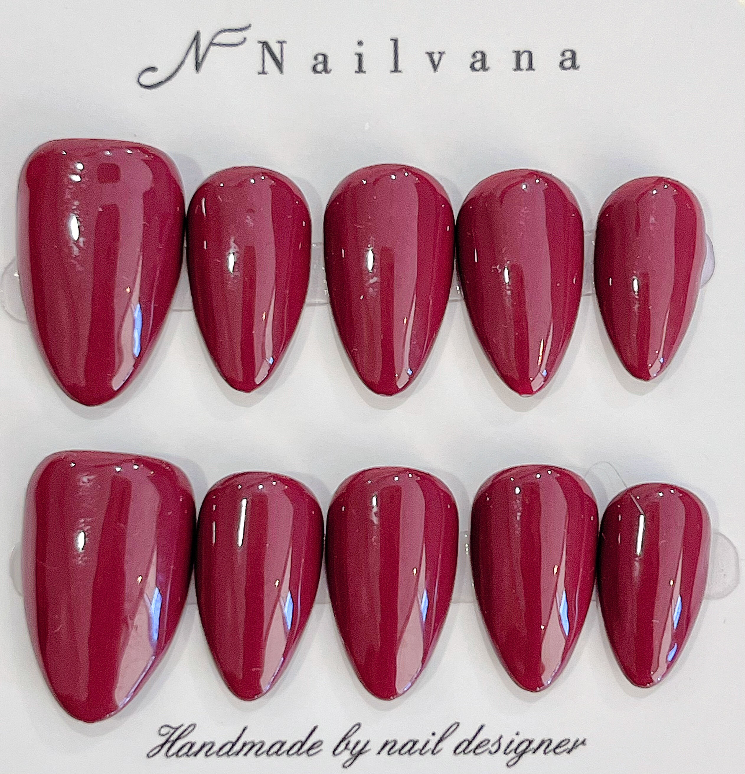Nailvana Handmade Dusty Rose Press-on Nails