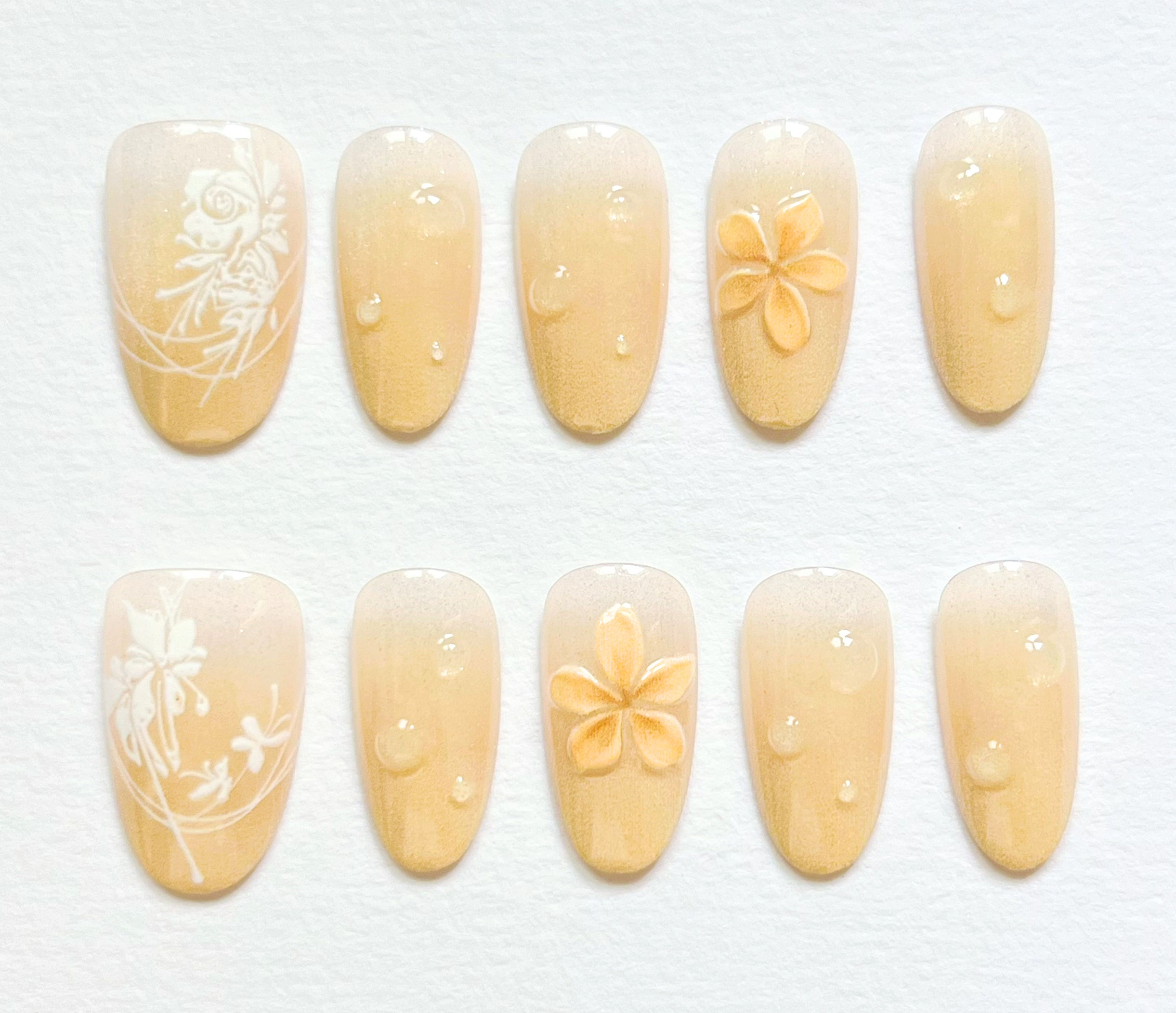 Nailvana Handmade Sunkissed Tropical Paradise Press-On Nails