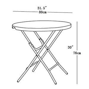Miniatura: Modelo No: MR-80-1  (φ 80 cm)