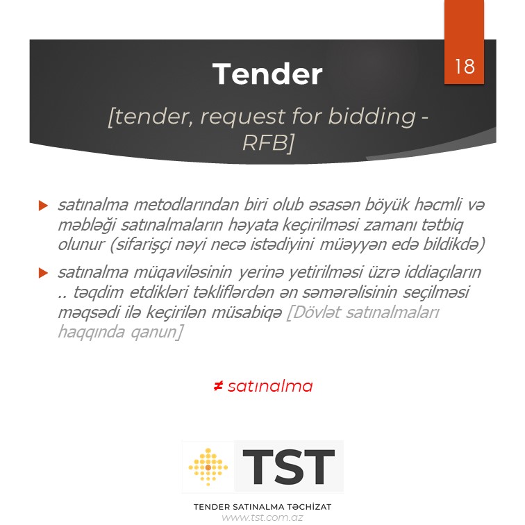 Tender (RFB)