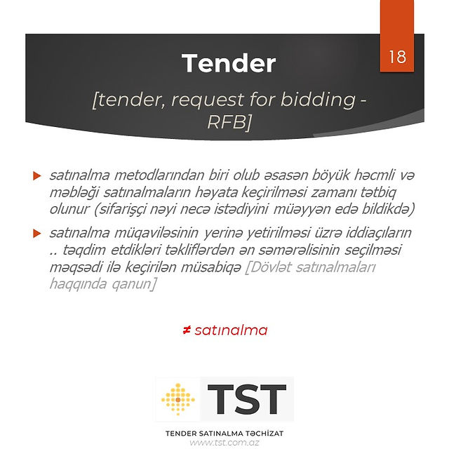 Tender (RFB)