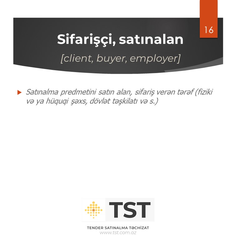 Satınalan, sifarişçi (client, buyer, employer)