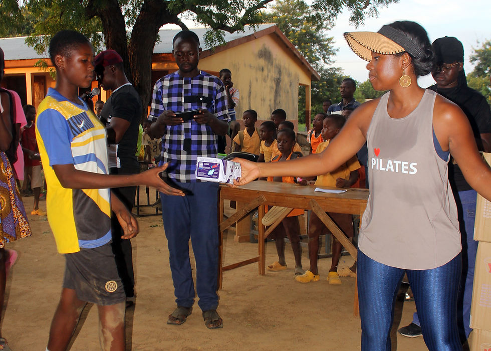 Distribution of Sanitary Towels