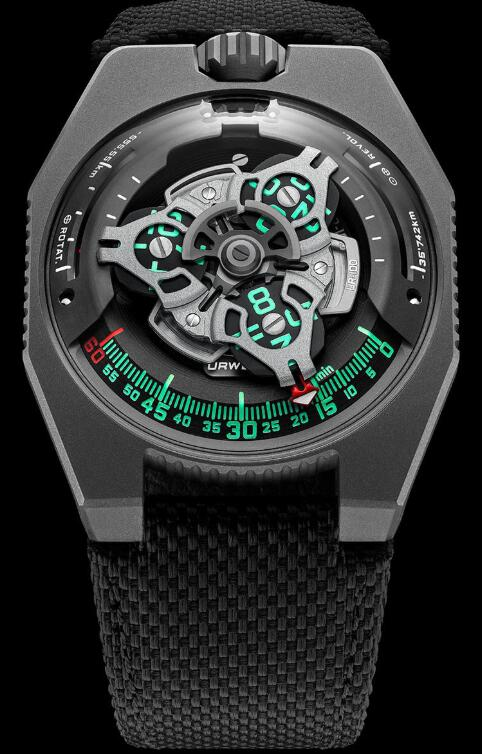 Urwerk 100 Watch Replica UR-100 GOLD content media