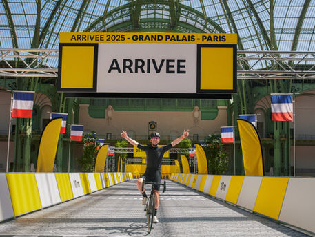 Mark Cavendish au Grand Palais pour le Tour de France