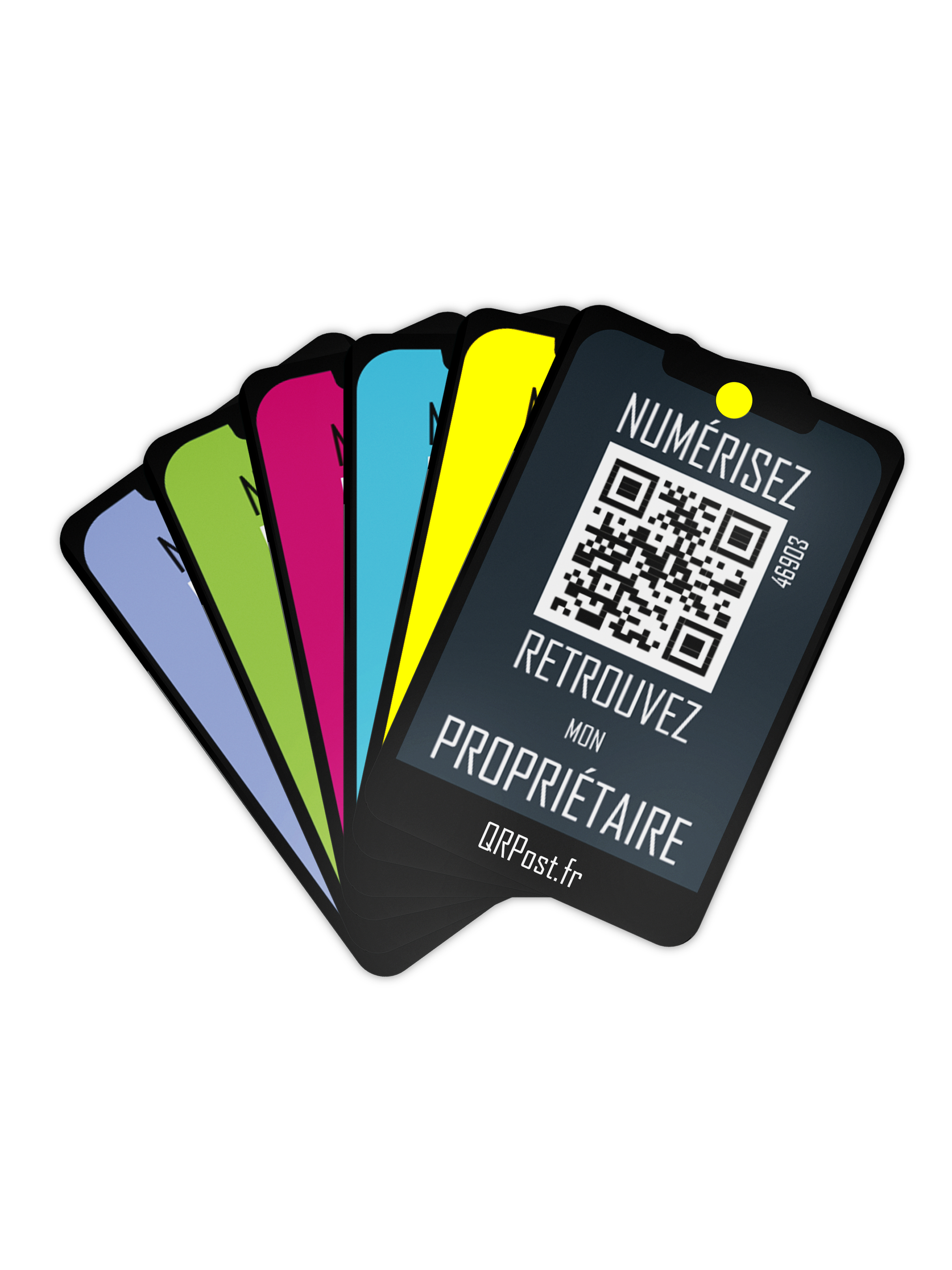 Lot de 6 cartes bagage