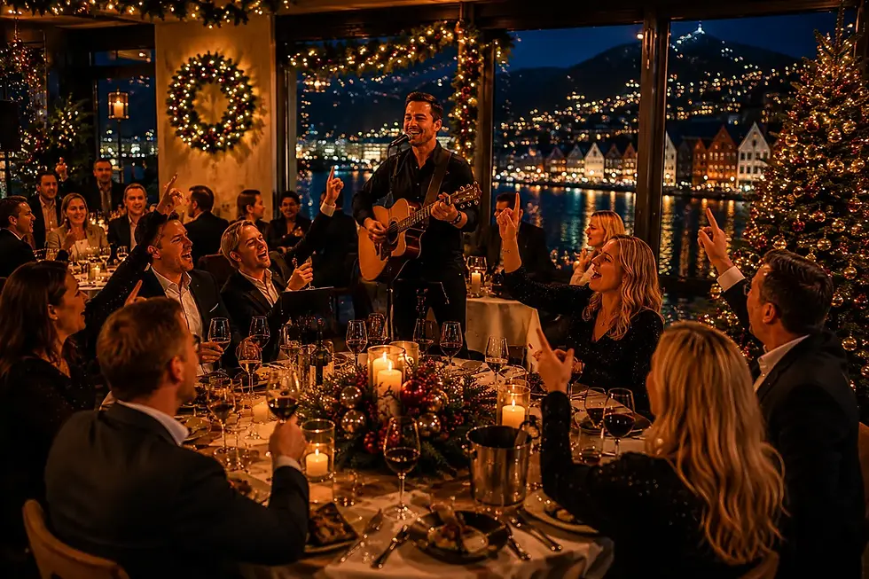 Trubadur og underholdning til julebord i Bergen