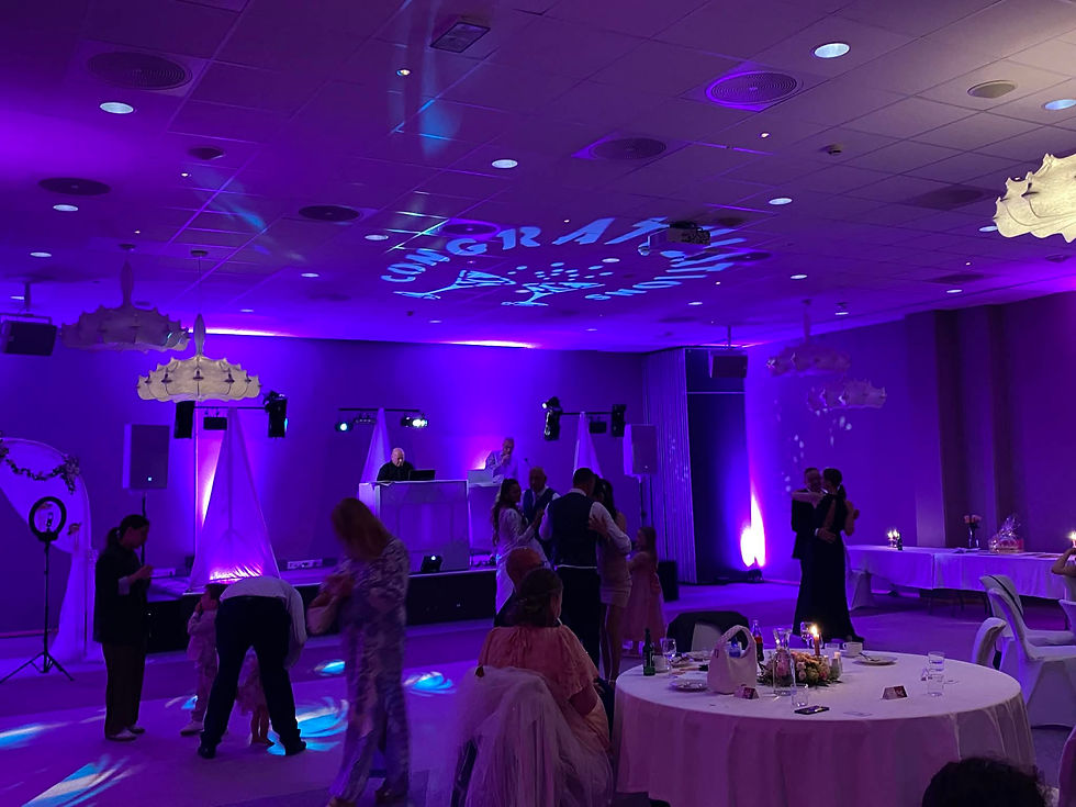 DJ spiller på bryllup i Tønsberg med fullt dansegulv og feststemning