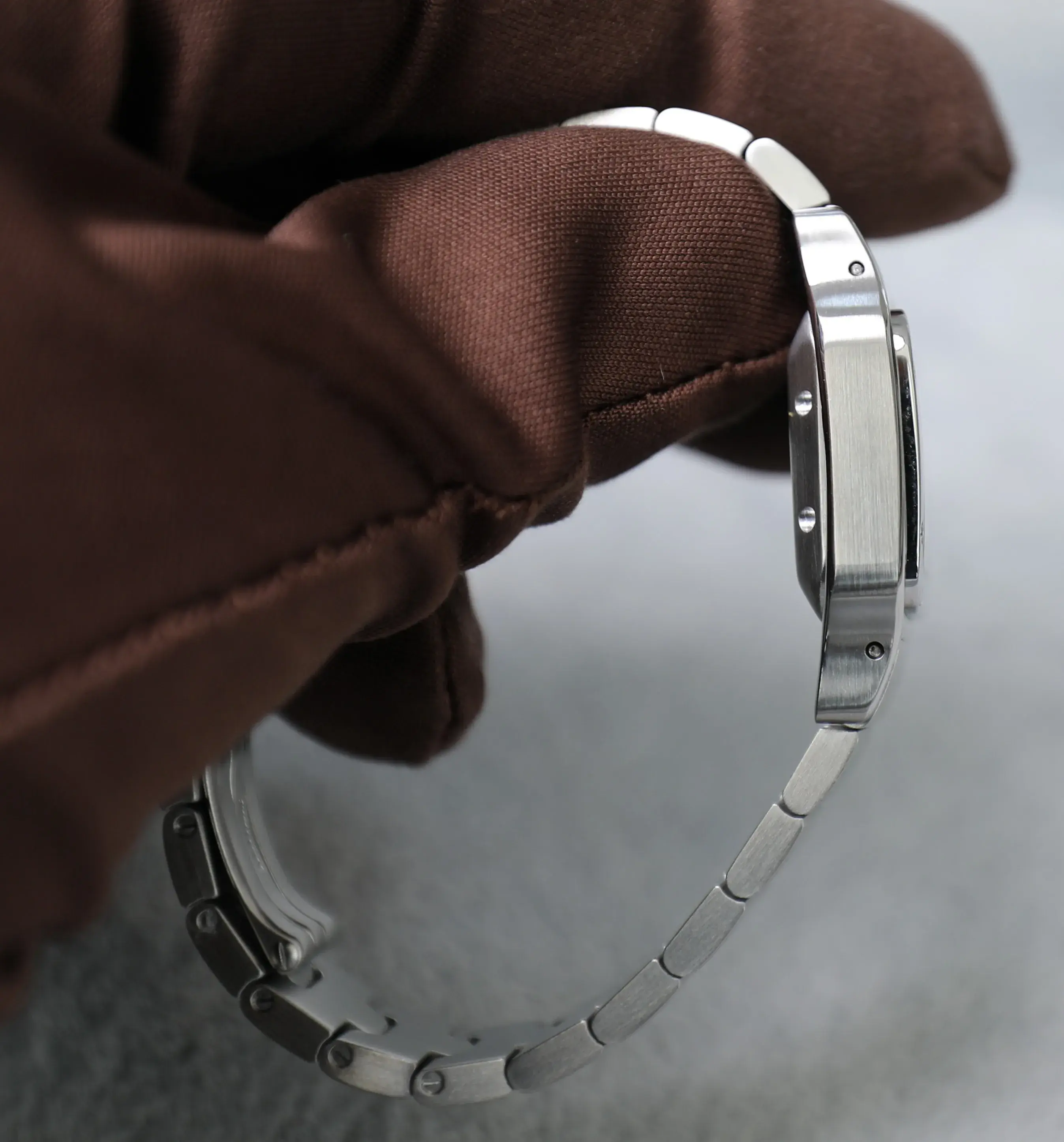Cartier Santos Galbée - Full Steel - Automatic - Mini 24mm - Silvered guilloché