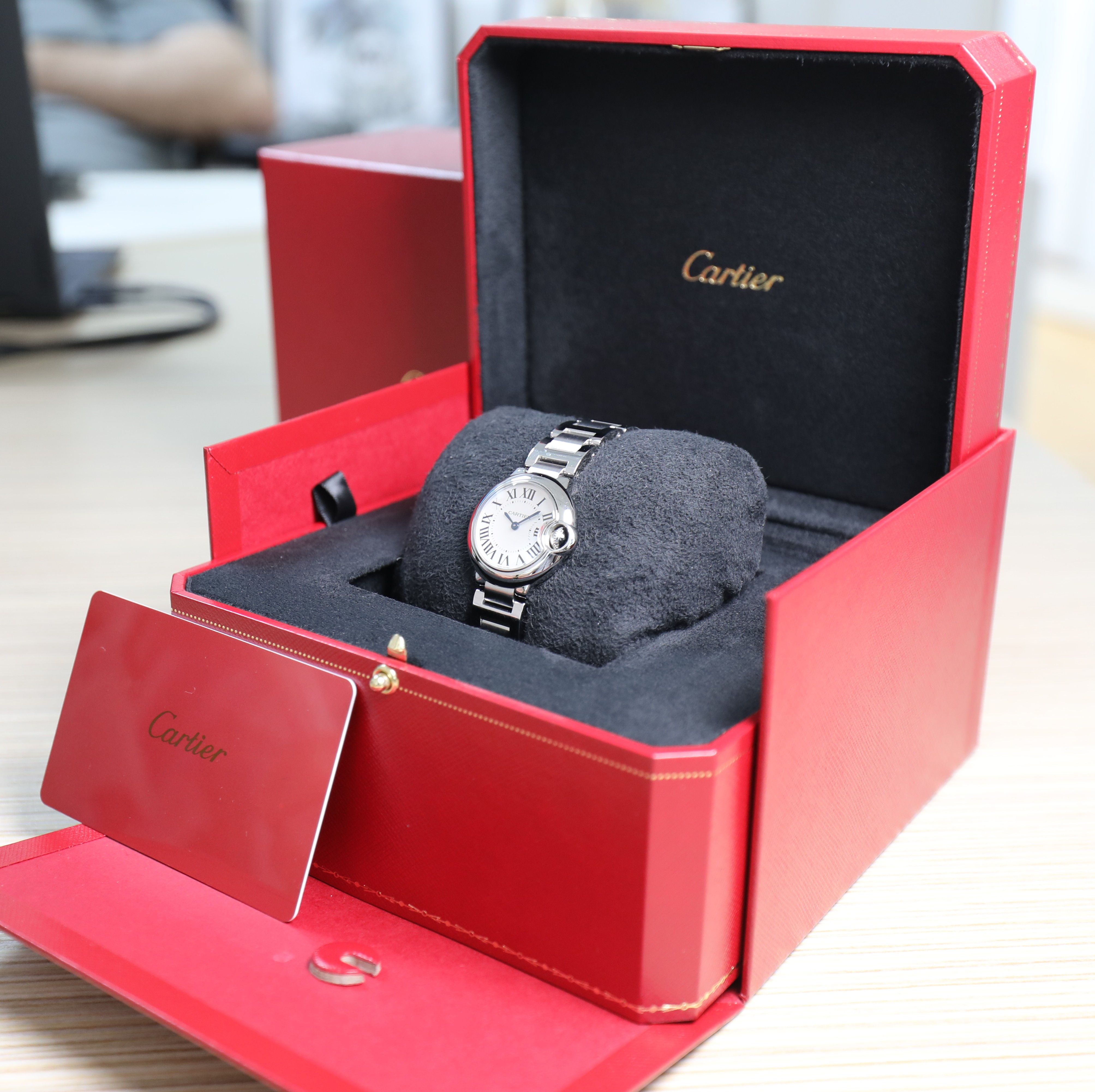 Cartier Ballon Bleu - 28mm - Quartz - Stainless Steel Very good conditions - Box