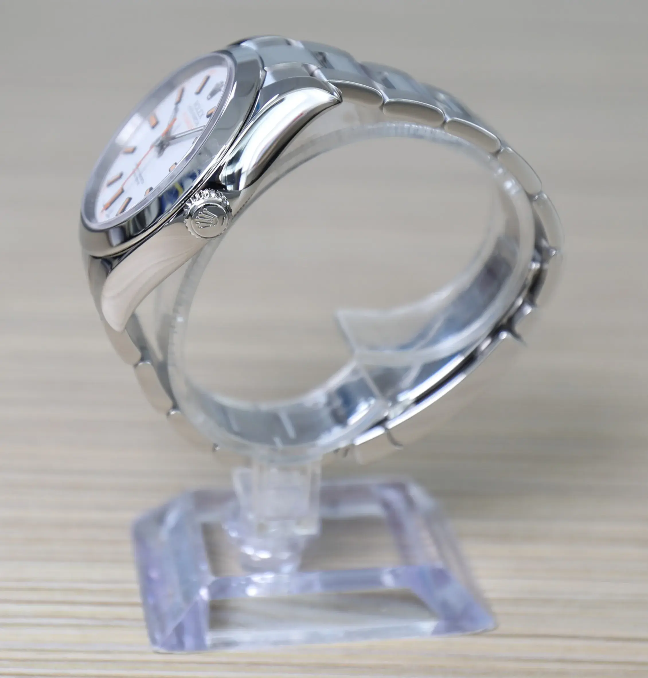 Rolex Milgauss - 40mm - White and Orange Accent - Oyster Bracelet