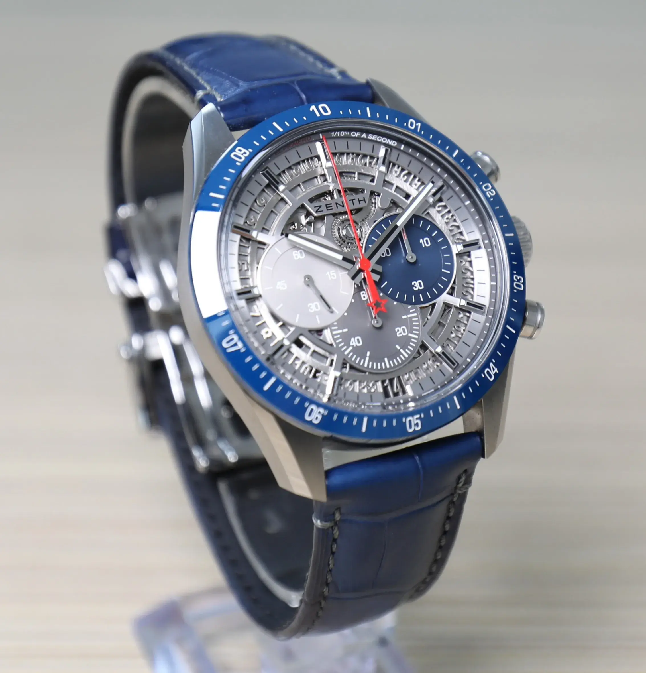 Zenith El Primero Chronomaster - Titanium - Skeleton - 42mm - Blue