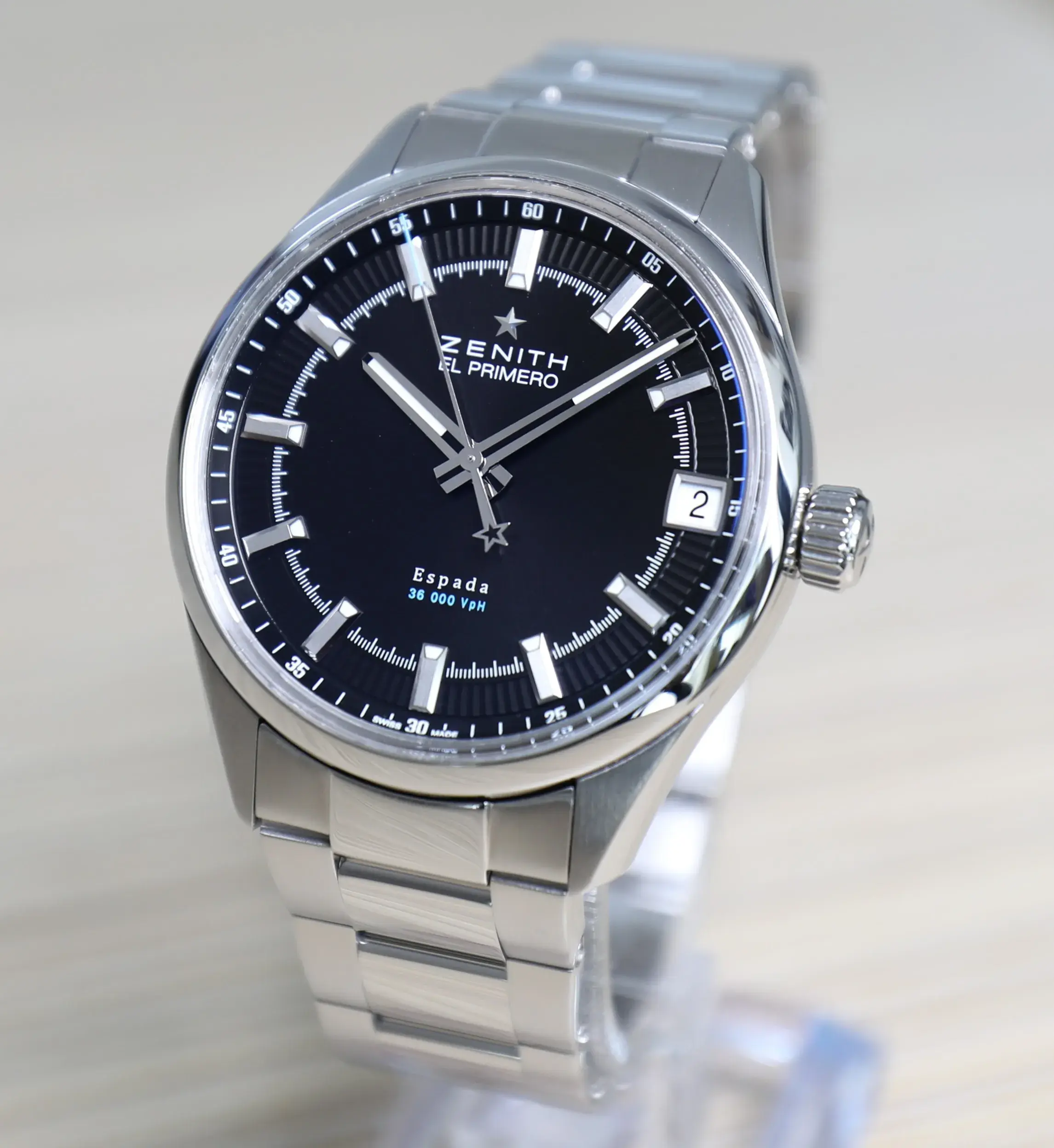 Zenith El Primero Espada Black Dial - Automatic - Hi Beat - Full Steel