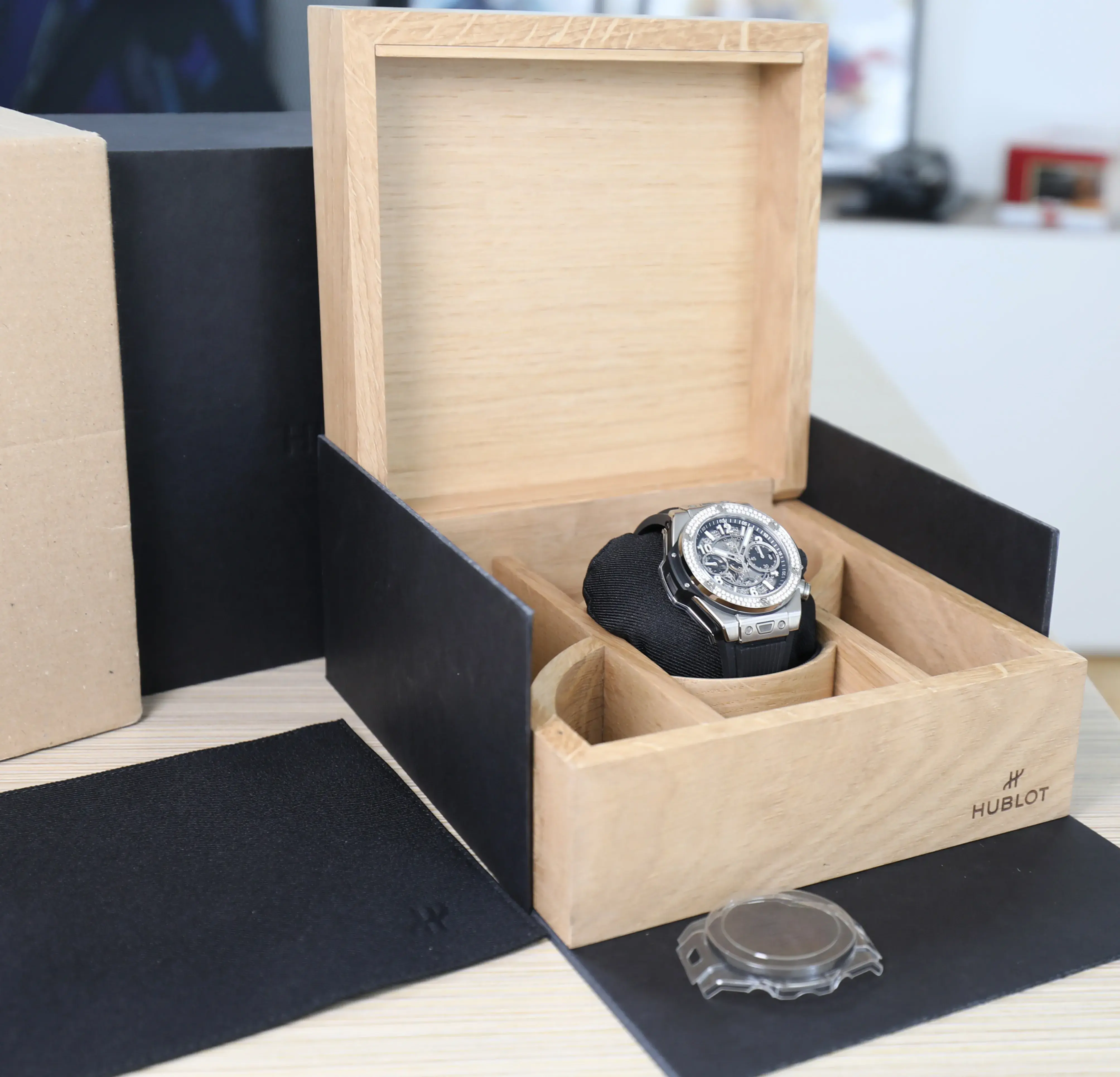Hublot Big Bang Unico - 42mm Titanium - Factory Diamond Bezel
