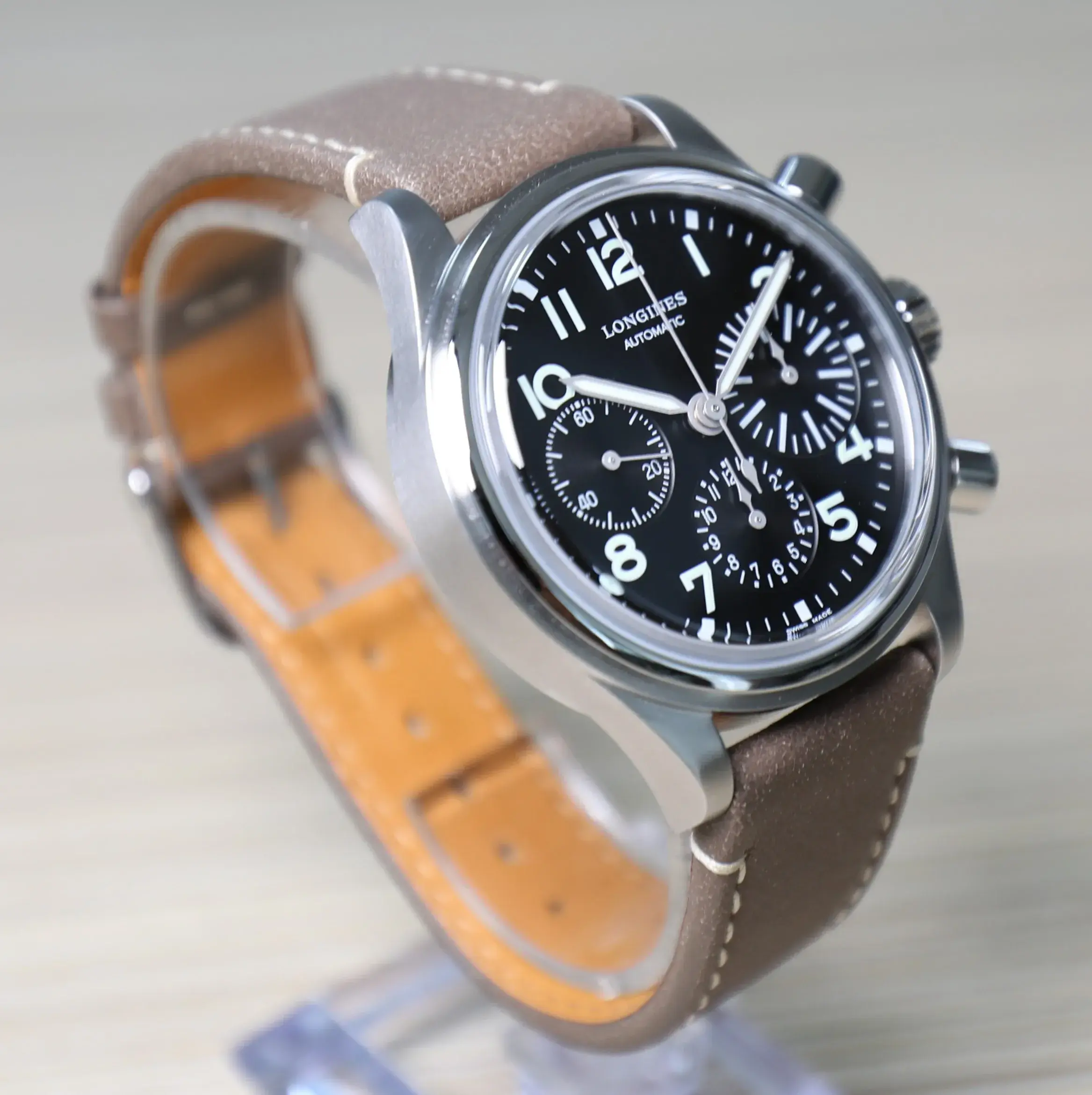 Longines Avigation - Big Eye - Chronograph - Stainless Steel - 41mm