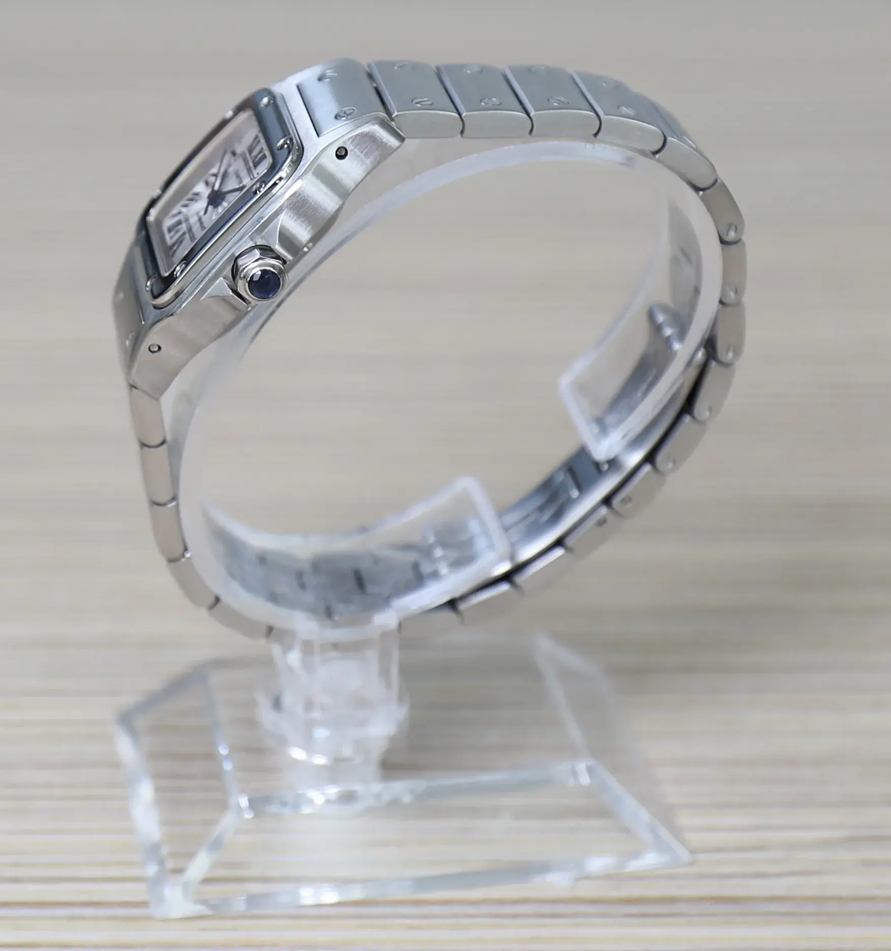 Cartier Santos Galbée - Full Steel - Automatic - Mini 24mm - Silvered guilloché