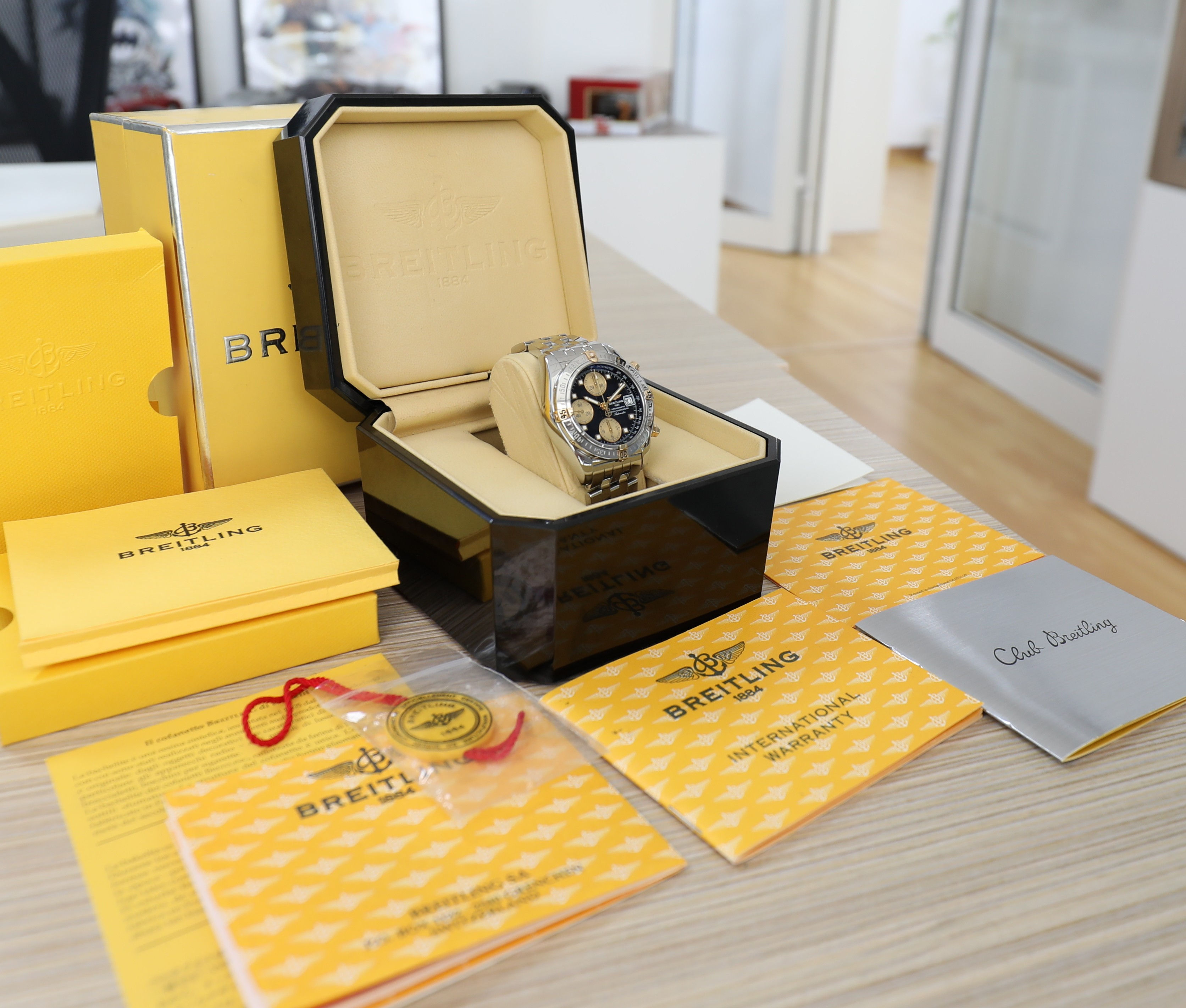 Breitling Cockpit Chronograph - Windrider - 39mm - Steel and gold