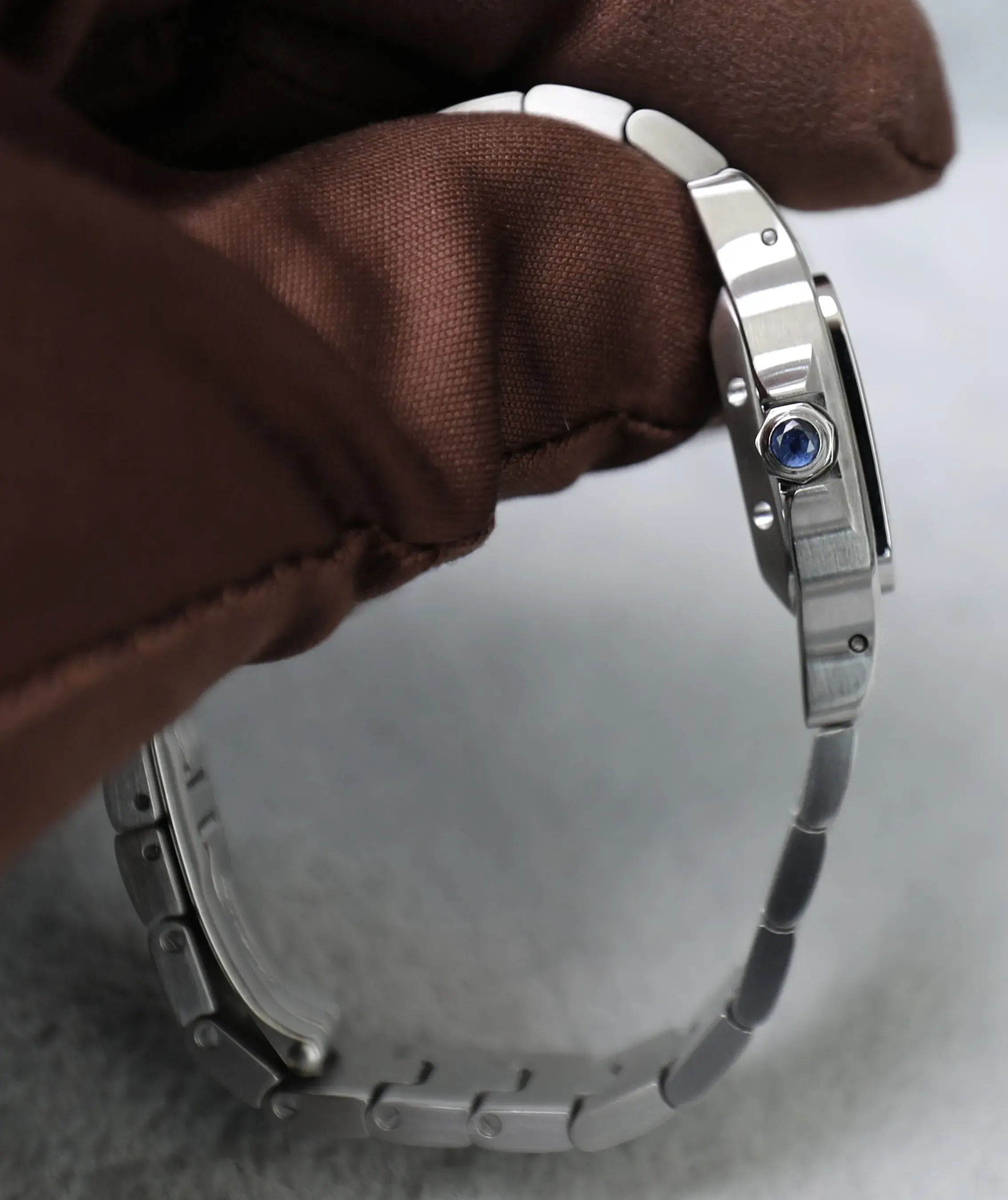 Cartier Santos Galbée - Full Steel - Automatic - Mini 24mm - Silvered guilloché