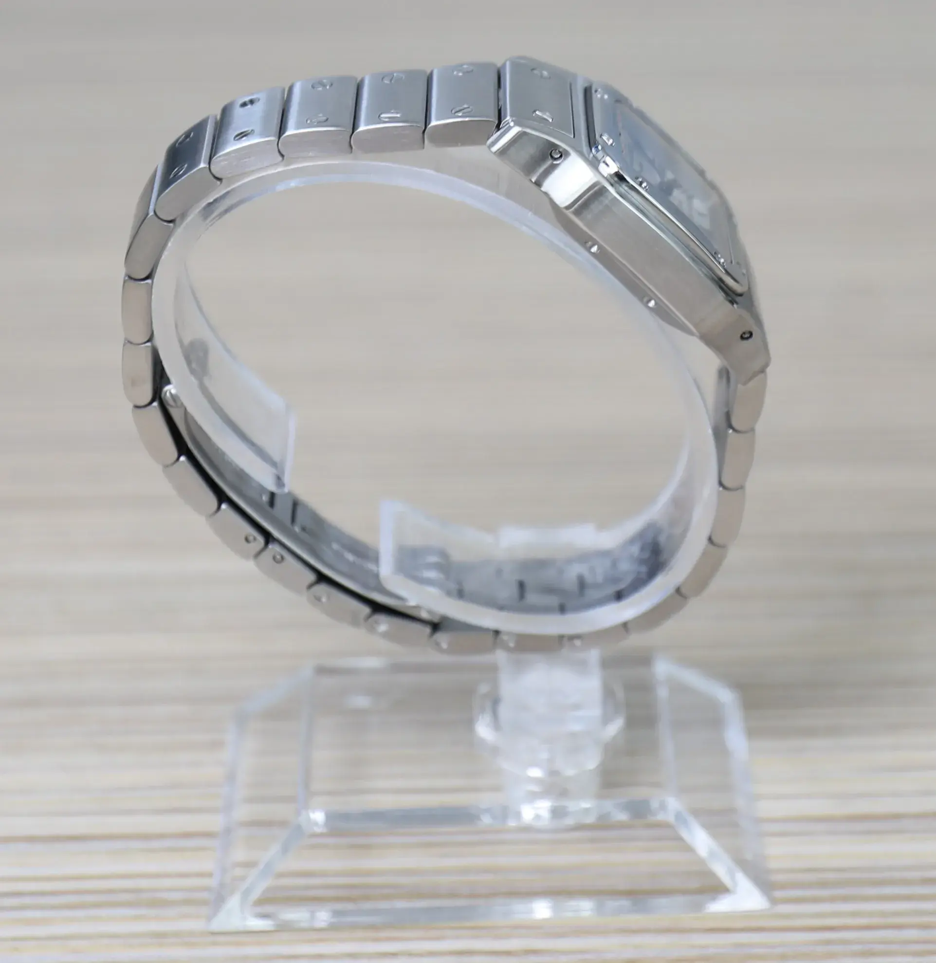 Cartier Santos Galbée - Full Steel - Automatic - Mini 24mm - Silvered guilloché