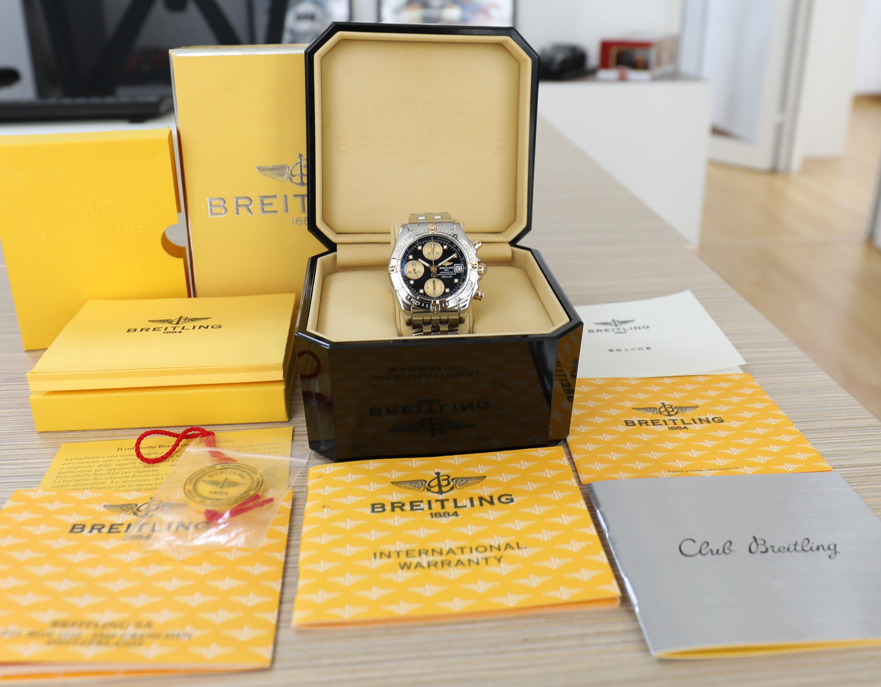 Breitling Cockpit Chronograph - Windrider - 39mm - Steel and gold