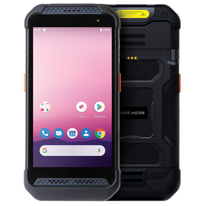 Miniaturbild: Point Mobile PM86 Frontansicht Rückansicht