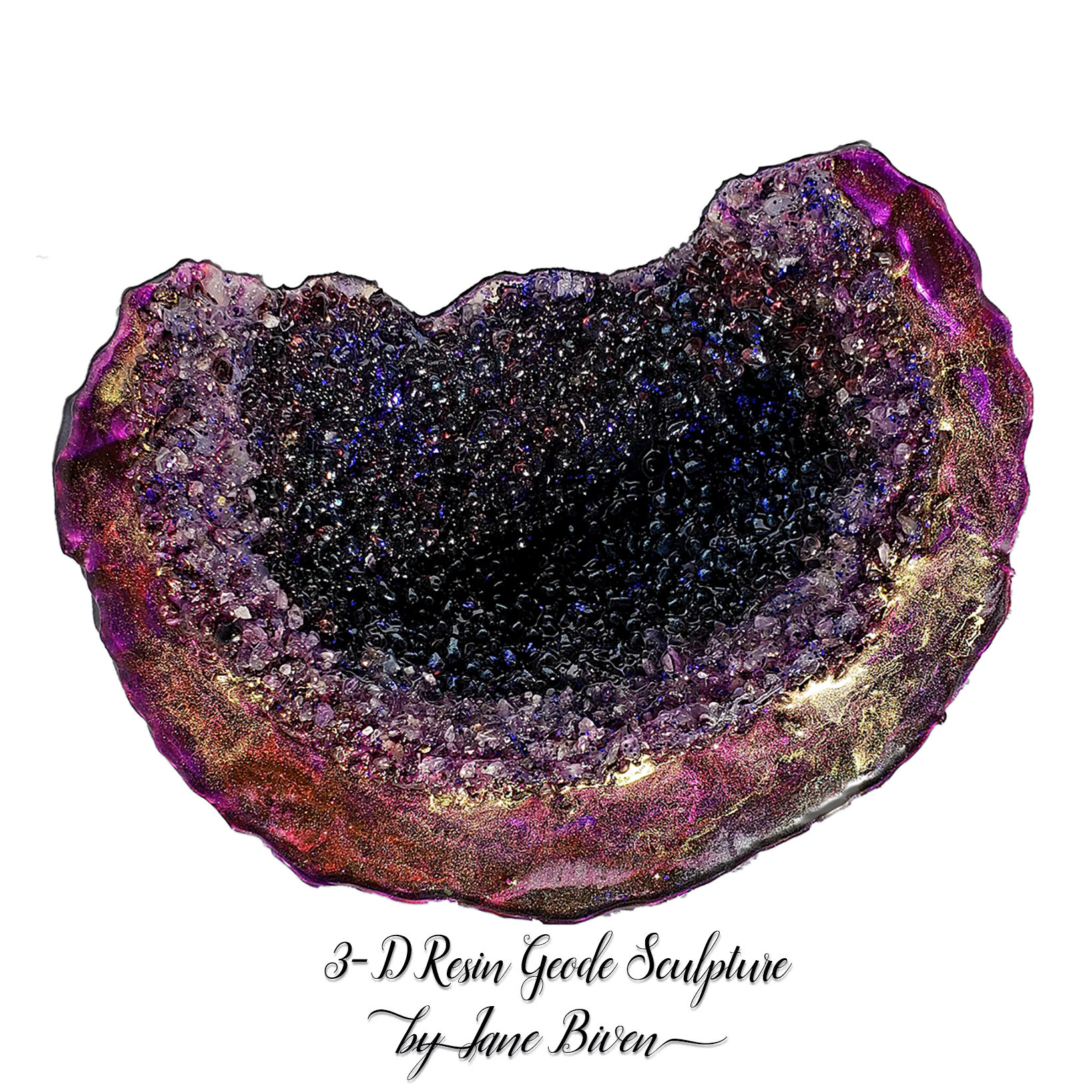 Resin Geode Sculpture #1