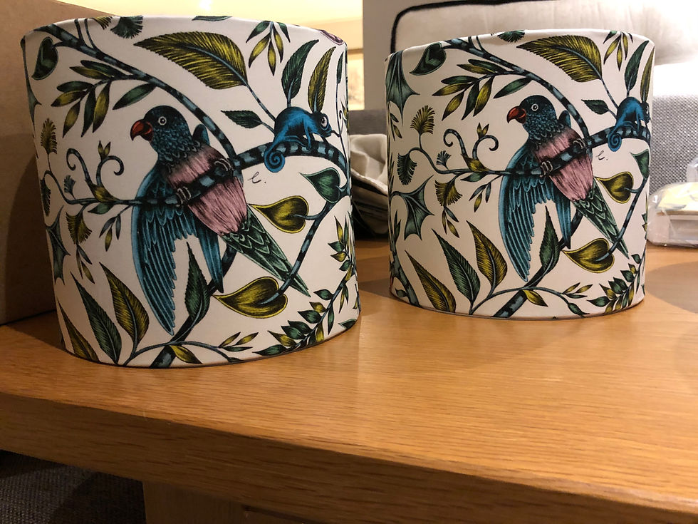 Barel shaped lampshade