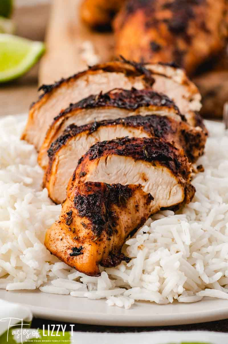 WED & SAT: Jerk chicken with white rice and 1 side image