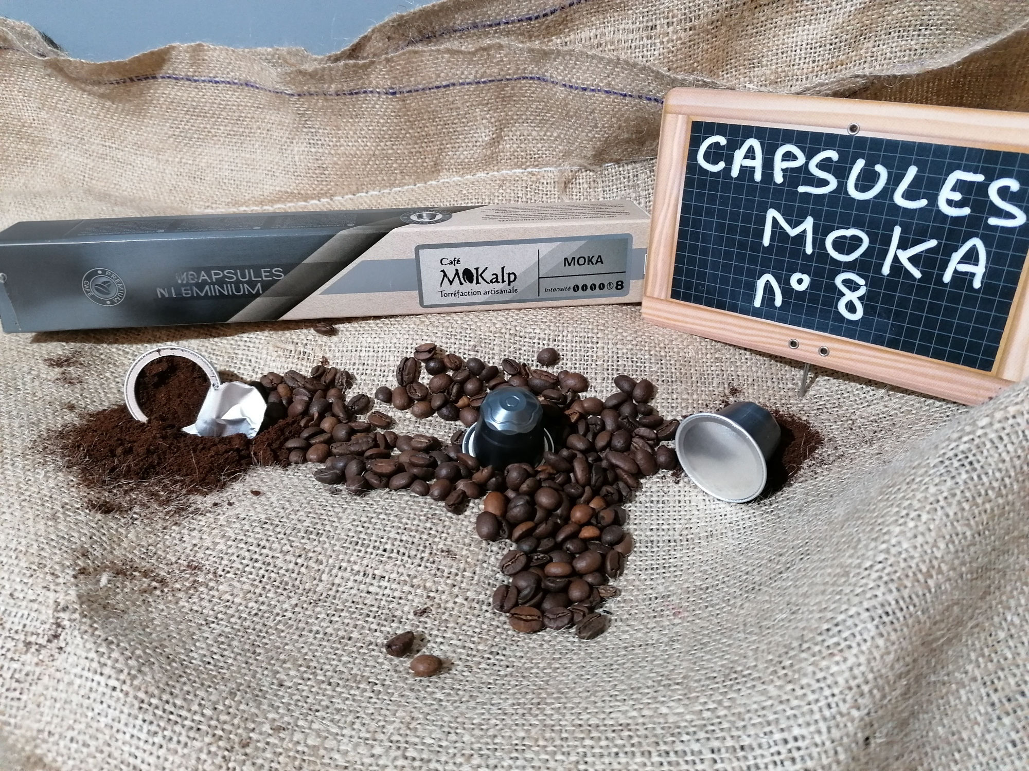 Capsules compatibles Nespresso© Moka - Intensité 8/10 | Boîte de 40