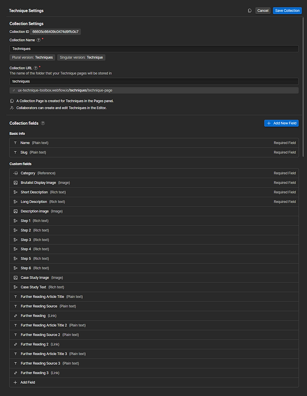 CMS layout