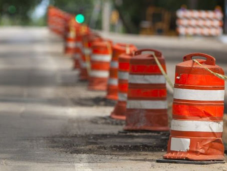 Tire damage caused by road construction debris