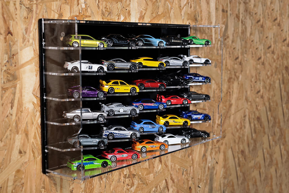 Miniatură: Vitrină acrilică-machete auto 1:64-model One Way30