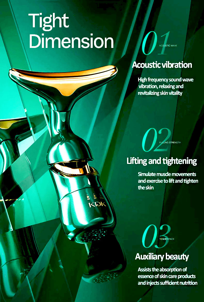 Миниатюра: DELPHY - Masseur Facial triples têtes - liftant hautes vibrations