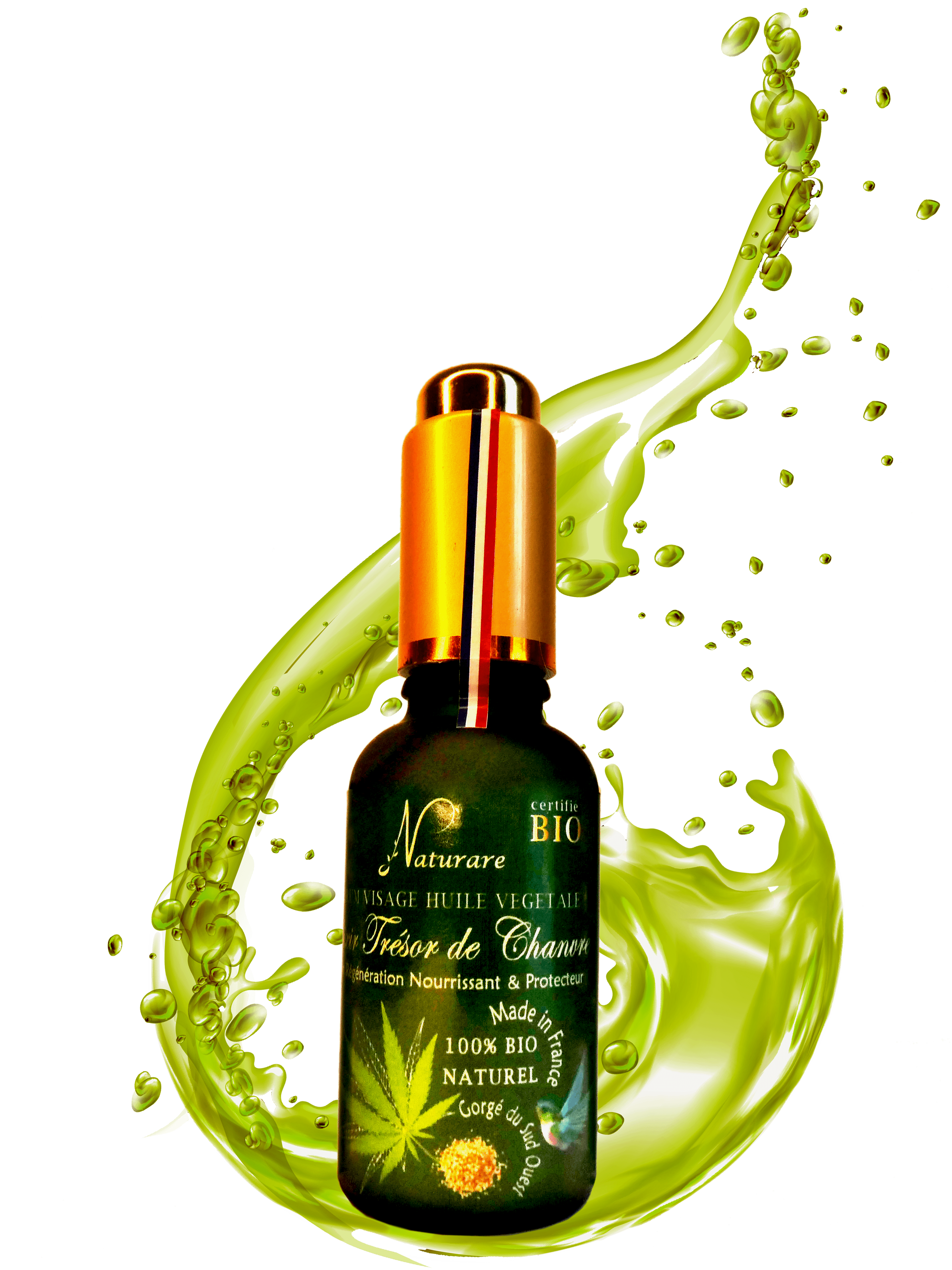 DROP - ELIXIR TRESOR DE CHANVRE BIO -  Huile Végétale, Compléments Alimentaire