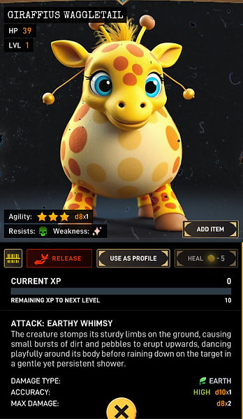 Giraffius Waggletail warcodes barcodearchive
